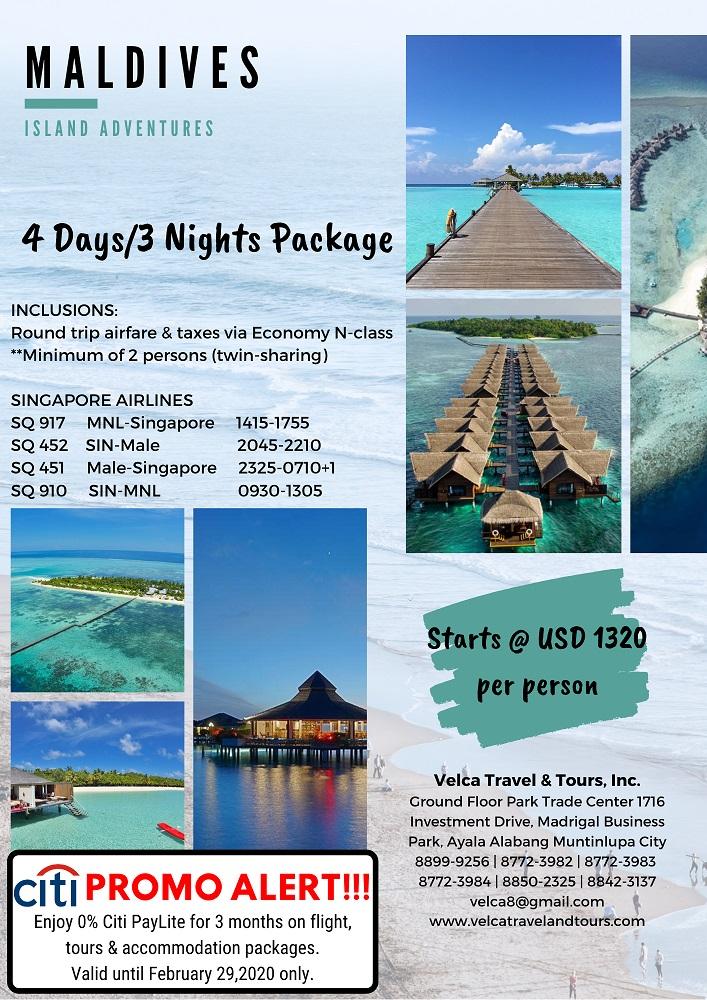 maldives travel brochure